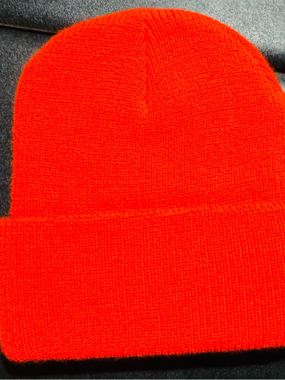 Carhartt Bright Orange Knit Beanie Hat